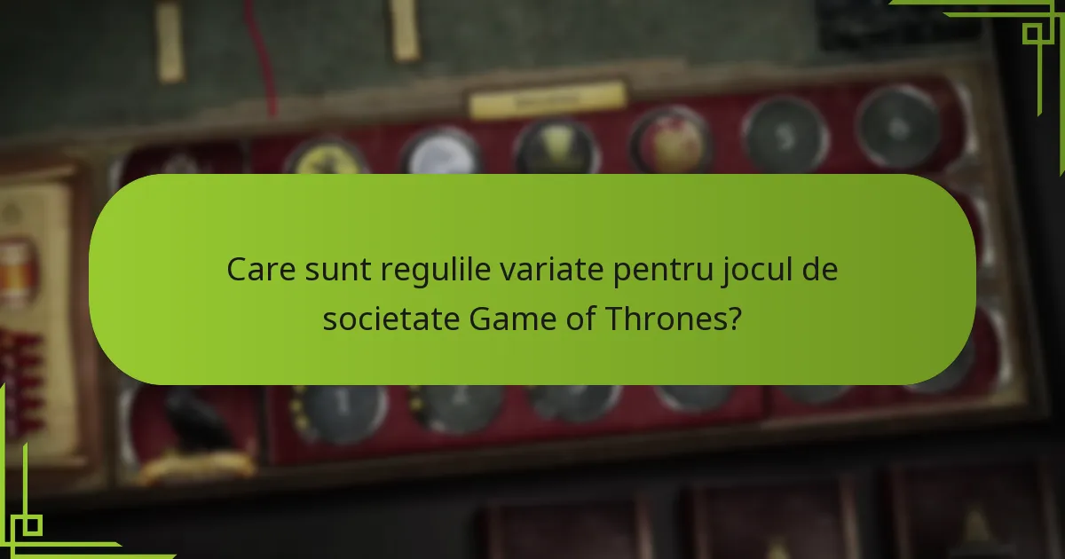 Care sunt cele mai populare reguli variate printre jucători?