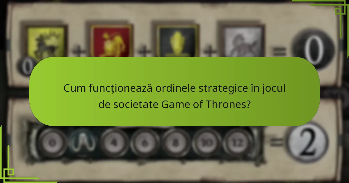 Cum se compară ordinele strategice cu ordinele de mișcare?